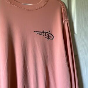 Reel life Long Sleeve Tee with Artistic Script